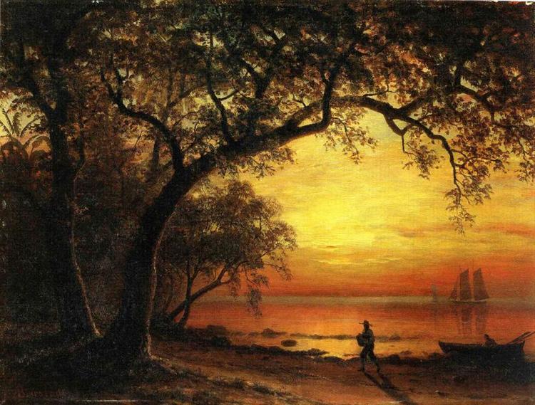 Albert Bierstadt Painting Island of New Providence